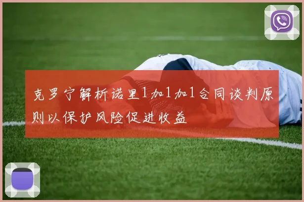 克罗宁解析诺里1加1加1合同谈判原则以保护风险促进收益