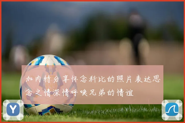 加内特分享怀念科比的照片表达思念之情深情呼唤兄弟的情谊