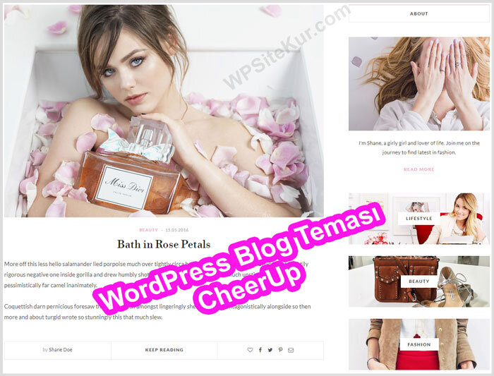 WordPress Blog Teması Ücretli Premium CheerUp